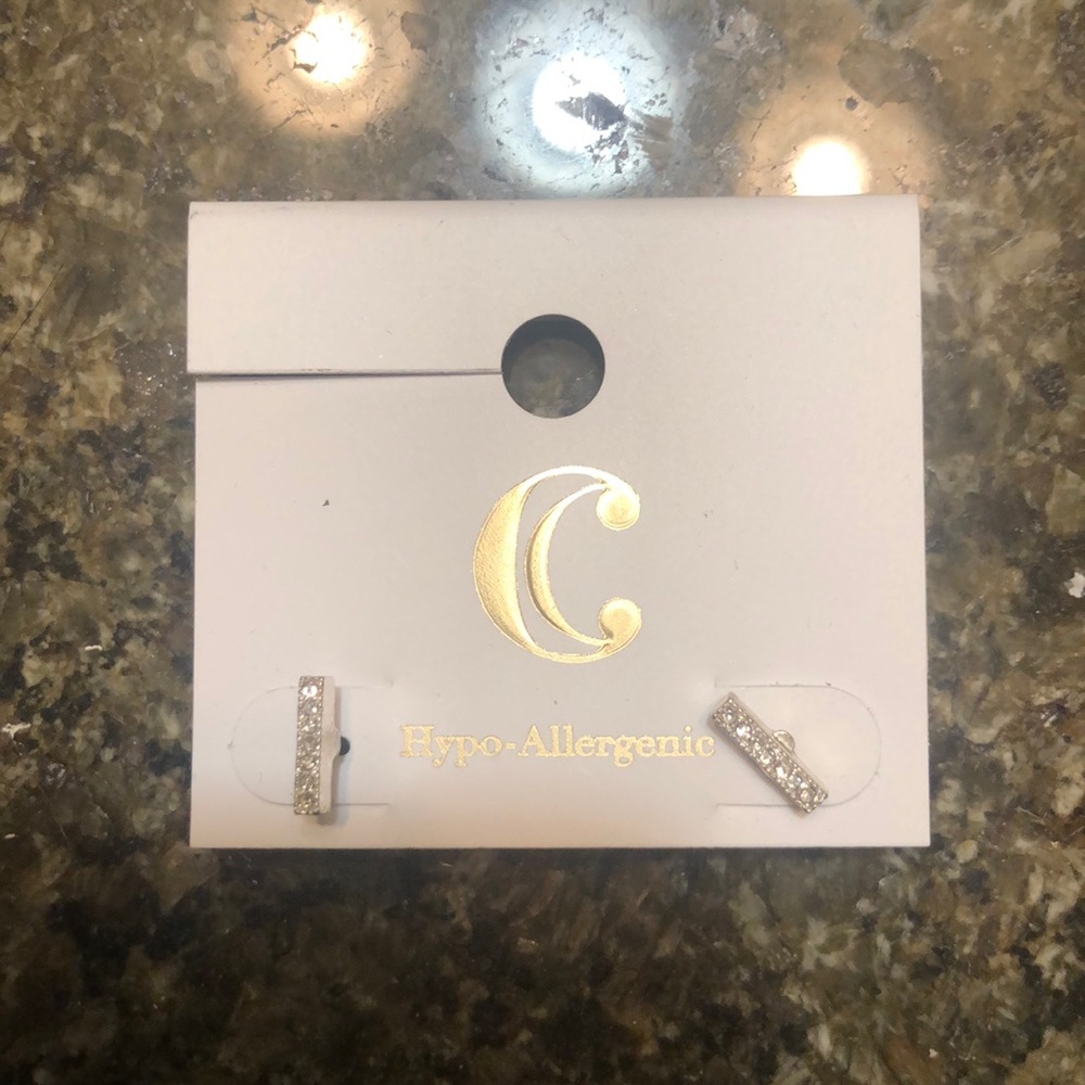 Straight bar earrings